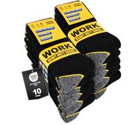 Effeet 10 paia di calze e calzini da lavoro uomo, termiche, lunghe, imbottite e rinforzate, WORK Socks