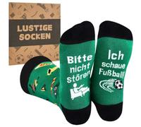 Effeet Calzini Uomo Divertenti Taglia 37-46 - Idee Regalo Uomo e Regali Natale - Perfetto Regalo Papà per Compleanno, San Valentino, Festa del Papà e Sorprese Quotidiane, Tema calcio