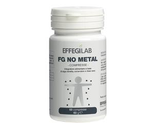 Effegilab Integratore FG No Metal con clorella e coriandolo, 60cpr