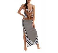 Effek Abito Da Spiaggia Sottoveste Blu Donna M