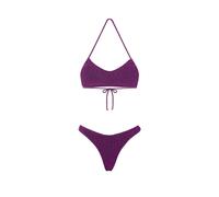 Effek Bikini Fascia con Slip Americano Fisso Lurex Fucsia Donna S