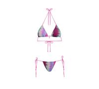 Effek Bikini Triangolo con Slip Regolabile Tulle Fantasia Donna M
