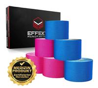 Effekt Manufaktur Nastro Kinesiologico - 500 x 5 cm - in blu e rosa 6