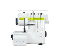 EFFEKTIV - Tagliacuci Overlock Triumphator 1700X, Macchina da Cucire, Filettatura 3/4 con Differenziale, Telaio Interamente Metallo, 14 punti, Infilatura Automatica, Potenza 120W, 1200punti/min, Verde