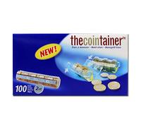 Blister Contenitori per Monete da 2 centesimi, 100 Pezzi in Plastica Trasparente. Blister Monete, Raccoglitore Soldi, Raccoglitore Monete, Euro Blister Monete, Conta Soldi