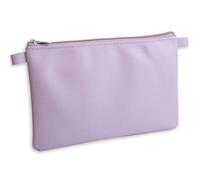 effektivo Borsa per Soldi e Documenti, Borse Cosmetici, Astucci Viaggio, Penne Astuccio, Articoli Toeletta, Borsa Multiuso in Finta Pelle con Cerniera Colore Viola, 27 x 17cm