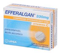 EFFERALGAN 330 mg 20 compresse effervescenti con Vitamina C 20 pz Comp