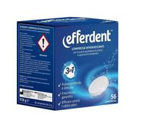 Efferdent 56 Compresse Effervescenti Per Pulizia Quotidiana Protesi e Apparecchi Ortodontici