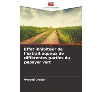 Effet inhibiteur de l'extrait aqueux de différentes parties du papayer vert