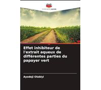 Effet inhibiteur de l'extrait aqueux de différentes parties du papayer vert