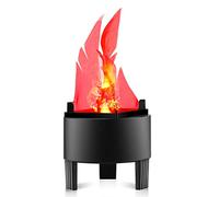 Effetti luce a LED fiamma ciondolo fiamma luce simulare atmosfera lampade decorative artificiali contraffatto fuoco falò cuore senza base di calore per Party Bar festival decorazione 5.11 "/ 13 cm