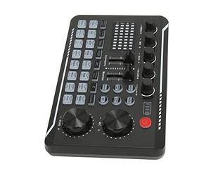 Effetti Sonori Multipli Professionali Modifica della Voce Scheda Audio per Trasmissione in Diretta,Mixer Audio, Trasmissione in Streaming in Tempo Reale, Cancellazione Acustica con Un Pulsante
