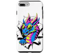 Effetto Carta Strappata Drago Occhiali da Sole Draghi Custodia per iPhone 7 Plus/8 Plus