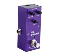 Effetto Chitarra in Metallo con Interruttore a Doppio Loop Regola la Distorsione con Tono Dorato True Bypass per Performance o Uso in Viaggio (AN-03 Viola)