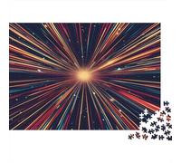 Effetto esplosione di stelle Jigsaw Puzzle Impossibili 1000Pcs Raggi cosmici Decorazione Per La Casa. Giochi Rilassamento E Intelligence Per Adulti E Bambini Da 12 Anni 1000pcs (75x50cm)
