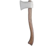 Effetto Legno Ascia Giocattolo Plastica 59cm Lungo Mano Tenuto Costume Vichingo