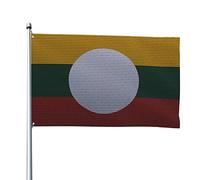 Effetto Maglia Della Bandiera Dello Stato Shan Con 2 Occhielli Bandiere Da Giardino Durevole Bandiere Di Benvenuto Decorazione Per Interni Fattoria Patio 90X150Cm