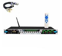 Effettore Pre-stadio Digitale KTV, Processore Audio Anti-ululato, Ingresso USB/MP3/Bluetooth/ottico, Con Telecomando, For Karaoke, Spettacoli, Matrimoni(B)