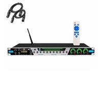 Effettore Pre-stadio Digitale KTV, Processore Audio Anti-ululato, Ingresso USB/MP3/Bluetooth/ottico, Con Telecomando, For Karaoke, Spettacoli, Matrimoni(A)