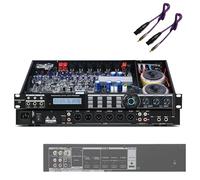 Effettuatore digitale pre-stage con soppressore di feedback anti-ululante, telecomando e ingresso microfono a 5 canali per musicisti e appassionati di audio