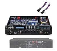 Effettuatore digitale professionale pre-stage con telecomando e soppressore feedback, modalità riverbero, ingresso microfono a 5 canali per musicisti e appassionati di audio