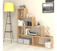 BD_IT_0015_91078 Libreria a scala Alis 145x145 cm. rovere EffeZeta Arredo