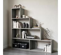 EffeZeta Libreria a scala Alis 145x145 cm beton