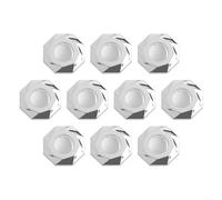 Efficace confezione da 10 coperture innovative per il troppopieno del lavello che agiscono come una barriera contro i parassiti mantenendo la freschezza intorno ai lavandini (argento)