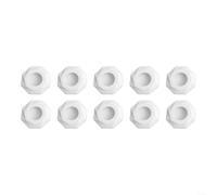 Efficace confezione da 10 coperture innovative per troppopieno che agiscono come una barriera contro i parassiti mantenendo la freschezza intorno ai lavandini (bianco)