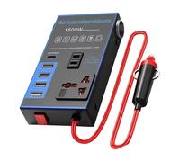 Efficace convertitore automobilistico da 1500 W cambia elettricità da 12 V 24 V a 220 V, ideale per caricare elettronica durante il viaggio Corrente diretta all'inverter per auto condizionata
