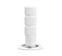 Efficace fermaporta anticollisione, facile installazione con metodo punzonato, colore bianco