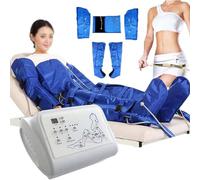 Efficace Macchina per Terapia Del Vuoto Con Drenaggio Linfatico a Pressione D'aria - Ideale per Il Massaggio Di Gambe, Braccia, Vita E Corpo, Favorisce Il Rilassamento Muscolare,Blue