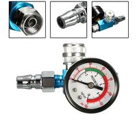 Efficace per strumento pittura a spruzzo valvola manometro coda ingresso filetto