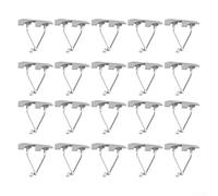 Efficace set di 20 clip di drenaggio per pannelli solari per mantenere percorsi chiari e promuovere una rimozione efficiente dei fanghi (33 mm)