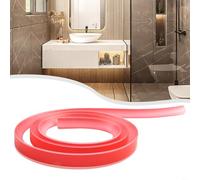 Efficace striscia di barriera dell'acqua per bagno, guarnizione in silicone mantiene l'acqua dove appartiene (trasparente 200 cm)
