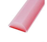 Efficace striscia di barriera dell'acqua per bagno, guarnizione in silicone mantiene l'acqua dove appartiene (trasparente 50 cm)