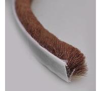 Efficace striscia paraspifferi per porte a battente, protegge da polvere e vento (9 x 5 mm, marrone)