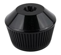 Efficace vaso per orchidee con design a colonna d'aria rialzata per prevenire la putrefazione delle radici (1 pezzo nero)