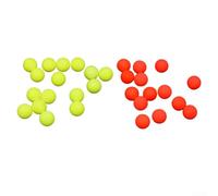 Efficaci 100 palline in schiuma per la pesca migliorano la configurazione di sartiame per aumentare i tassi di cattura (10# giallo)