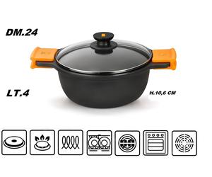 EFFICIENT BRA PINTI CASSERUOLA INDUZIONE ALLUMINIO PRESSOFUSO + COPERCHIO 5 2024