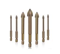 Efficient drilling tool, multifunctional crossalloy drill, 12 mm, cobalt step drill, for drilling acrylic, steel, hard metals (8 mm)