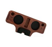 Efficient Espresso Workflow Station con base in legno per tenere Tamper Portafilter Distributore Pennello e schermo disco (legno di apele)