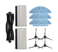 Efficient Main Side Brush and Mop Cloth Set per aspirapolvere Medion X20 SW+ / MD 11415, include accessori essenziali per la pulizia per le vostre esigenze (A)