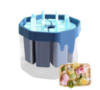 Efficient Mold Tray - 8 Cavity Reusable Maker, Non Stick Food Mold Set, Freezer Ice Cream Cast, Easy Release Dessert Cast for Juice Milk Fruit Summer Freezer Home Restaurant Use