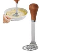 Efficient Potato Masher - Stainless Steel Kitchen Tool, 7 Inch Handy Scrubber with Grip, Ergonomic Handle Press with Ease, Cookware Stylish Fixture, Food Aid for Camping, Picnic, Travel