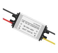 Efficient Power Regulator - DC 24 V a 12 V Converter, Transformer Module with indution, Steel Housing Frame with Protection, Electrical Device Category, Automotive Electronics for Car RV Motorcycle