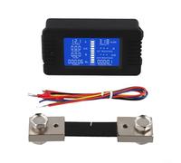 Efficient PZEM015 - Analizzatore di potenza digitale per uso automobilistico, dotato di display LCD e funzione di retroilluminazione (100A)