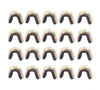 Efficient Solutions - 20 punti di aggancio in ottone con design sicuro (nero)