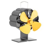 Efficiente 4 stufe alimentate a calore, in legno, per riscaldare l'inverno, aumenta l'80% di aria calda in più rispetto a 2 ventilatori