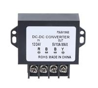 Efficiente 50 W 12-24 V a 5 V 10 A Tensioni Convertitore Modulo Adattatore di Alimentazione Per Auto Elettronica Resistente all'acqua Progettazione Adattatore di Alimentazione